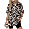 image:imageWIHOLL Oversized Tshirts for Women Summer Tops Short Sleeve T Shirts Beach Vacation Clothes Travel Outfits Fashion 2026Leopard