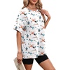 image:imageWIHOLL Oversized Tshirts for Women Summer Tops Short Sleeve T Shirts Beach Vacation Clothes Travel Outfits Fashion 2026Pink Desert
