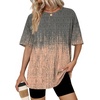 image:imageWIHOLL Oversized Tshirts for Women Summer Tops Short Sleeve T Shirts Beach Vacation Clothes Travel Outfits Fashion 2026Volcanic Print