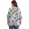 image:imageWIHOLL Plus Size Tops for Women 34 Length Sleeve Blouses Dressy Casual Tshirts Shirts Fahion Summer OutfitsFloral 05