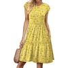 image:imageWIHOLL Summer Dresses for Women 2026 Cap Sleeve Casual Sundresses Floral Tiered Swing Fashion Beach Vacation Dress01  Yellow White