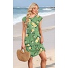 image:imageWIHOLL Summer Dresses for Women 2026 Cap Sleeve Casual Sundresses Floral Tiered Swing Fashion Beach Vacation Dress02  Green Floral Print