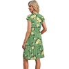 image:imageWIHOLL Summer Dresses for Women 2026 Cap Sleeve Casual Sundresses Floral Tiered Swing Fashion Beach Vacation Dress02  Green Floral Print