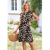image:imageWIHOLL Summer Dresses for Women 2026 Cap Sleeve Casual Sundresses Floral Tiered Swing Fashion Beach Vacation Dress02  Leopard Print