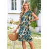 image:imageWIHOLL Summer Dresses for Women 2026 Cap Sleeve Casual Sundresses Floral Tiered Swing Fashion Beach Vacation Dress02  Palm Leaf