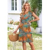image:imageWIHOLL Summer Dresses for Women 2026 Cap Sleeve Casual Sundresses Floral Tiered Swing Fashion Beach Vacation Dress02  Tropical Print