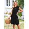 image:imageWIHOLL Summer Dresses for Women 2026 Cap Sleeve Casual Sundresses Floral Tiered Swing Fashion Beach Vacation Dress03  Black