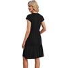 image:imageWIHOLL Summer Dresses for Women 2026 Cap Sleeve Casual Sundresses Floral Tiered Swing Fashion Beach Vacation Dress03  Black