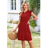 image:imageWIHOLL Summer Dresses for Women 2026 Cap Sleeve Casual Sundresses Floral Tiered Swing Fashion Beach Vacation Dress03  Red