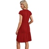 image:imageWIHOLL Summer Dresses for Women 2026 Cap Sleeve Casual Sundresses Floral Tiered Swing Fashion Beach Vacation Dress03  Red