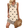 image:imageWIHOLL Summer Dresses for Women Beach Vacation Clothes Sundress Dress Hawaiian Boho Dresses Fashion Travel Cruise OutfitsBeige Ethnic