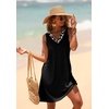 image:imageWIHOLL Summer Dresses for Women Beach Vacation Clothes Sundress Dress Hawaiian Boho Dresses Fashion Travel Cruise OutfitsBlack Leopard
