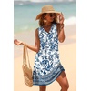 image:imageWIHOLL Summer Dresses for Women Beach Vacation Clothes Sundress Dress Hawaiian Boho Dresses Fashion Travel Cruise OutfitsBlue White Ethnic