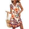 image:imageWIHOLL Summer Dresses for Women Beach Vacation Clothes Sundress Dress Hawaiian Boho Dresses Fashion Travel Cruise OutfitsColorful Flowers
