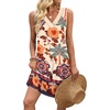 image:imageWIHOLL Summer Dresses for Women Beach Vacation Clothes Sundress Dress Hawaiian Boho Dresses Fashion Travel Cruise OutfitsColorful Flowers