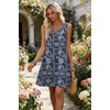 image:imageWIHOLL Summer Dresses for Women Beach Vacation Clothes Sundress Dress Hawaiian Boho Dresses Fashion Travel Cruise OutfitsNavy Florals