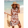 image:imageWIHOLL Summer Dresses for Women Beach Vacation Clothes Sundress Dress Hawaiian Boho Dresses Fashion Travel Cruise OutfitsRed Flowers