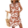 image:imageWIHOLL Summer Dresses for Women Beach Vacation Clothes Sundress Dress Hawaiian Boho Dresses Fashion Travel Cruise OutfitsRed Flowers