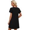 image:imageWIHOLL Summer Dresses for Women with Sleeves Midi Dress Button Down Beach Vacation Casual Dresses Fashion Clothing1black