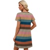 image:imageWIHOLL Summer Dresses for Women with Sleeves Midi Dress Button Down Beach Vacation Casual Dresses Fashion Clothing1colorful Stripe