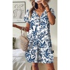 image:imageWIHOLL Summer Dresses for Women with Sleeves Midi Dress Button Down Beach Vacation Casual Dresses Fashion Clothing2ethnic Patterns