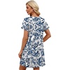 image:imageWIHOLL Summer Dresses for Women with Sleeves Midi Dress Button Down Beach Vacation Casual Dresses Fashion Clothing2ethnic Patterns