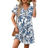 image:imageWIHOLL Summer Dresses for Women with Sleeves Midi Dress Button Down Beach Vacation Casual Dresses Fashion Clothing2ethnic Patterns