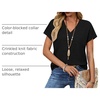 image:imageWIHOLL Summer Tops for Women 2026 Dressy Casual Short Sleeve Shirts Business Casual T Shirts Beach Vacation ClothesBlack