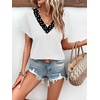 image:imageWIHOLL Summer Tops for Women 2026 Dressy Casual Short Sleeve Shirts Business Casual T Shirts Beach Vacation ClothesPolka Dots