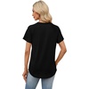image:imageWIHOLL Summer Tops for Women 2026 Trendy Short Sleeve Shirts Crew Neck Tops Curved Hem Fashion ClothingBlack