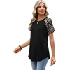 image:imageWIHOLL Summer Tops for Women 2026 Trendy Short Sleeve Shirts Crew Neck Tops Curved Hem Fashion ClothingPrint4