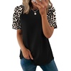 image:imageWIHOLL Summer Tops for Women 2026 Trendy Short Sleeve Shirts Crew Neck Tops Curved Hem Fashion ClothingPrint4