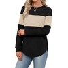 image:imageWIHOLL Sweatshirt for Women Long Sleeve Shirts Fall Outfits Fashion TopsBeige