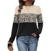 image:imageWIHOLL Sweatshirt for Women Long Sleeve Shirts Fall Outfits Fashion TopsUnique Beige Leopard