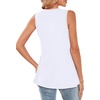 image:imageWIHOLL Tank Tops for Women Summer Babydoll Peplum Tops V Neck Sleeveless Shirts Dressy Casual Blouses Beach Vacation ClothesAll White