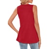 image:imageWIHOLL Tank Tops for Women Summer Babydoll Peplum Tops V Neck Sleeveless Shirts Dressy Casual Blouses Beach Vacation ClothesBright Red