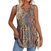image:imageWIHOLL Tank Tops for Women Summer Babydoll Peplum Tops V Neck Sleeveless Shirts Dressy Casual Blouses Beach Vacation ClothesEthnic