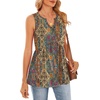 image:imageWIHOLL Tank Tops for Women Summer Babydoll Peplum Tops V Neck Sleeveless Shirts Dressy Casual Blouses Beach Vacation ClothesEthnic