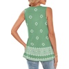 image:imageWIHOLL Tank Tops for Women Summer Babydoll Peplum Tops V Neck Sleeveless Shirts Dressy Casual Blouses Beach Vacation ClothesGreen Boho