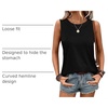 image:imageWIHOLL Tank Tops for Women Summer Outfits 2026 Crewneck Spring Casual Sleeveless Shirts Blouses ClothingBlack