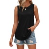 image:imageWIHOLL Tank Tops for Women Summer Outfits 2026 Crewneck Spring Casual Sleeveless Shirts Blouses ClothingBlack