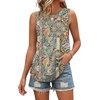 image:imageWIHOLL Tank Tops for Women Summer Outfits 2026 Crewneck Spring Casual Sleeveless Shirts Blouses ClothingBoho Print