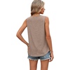 image:imageWIHOLL Tank Tops for Women Summer Outfits 2026 Crewneck Spring Casual Sleeveless Shirts Blouses ClothingCoffee