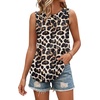 image:imageWIHOLL Tank Tops for Women Summer Outfits 2026 Crewneck Spring Casual Sleeveless Shirts Blouses ClothingLeopard