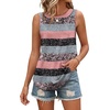 image:imageWIHOLL Tank Tops for Women Summer Outfits 2026 Crewneck Spring Casual Sleeveless Shirts Blouses ClothingStripes Pink