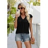 image:imageWIHOLL Tank Tops for Women Summer Shirts V Neck TShirts Beach Vacation Clothe Boho Sleeveless Basic Tees Fashion Clothing0black