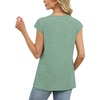 image:imageWIHOLL Tank Tops for Women Summer Shirts V Neck TShirts Beach Vacation Clothe Boho Sleeveless Basic Tees Fashion Clothing2bean Green