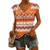 image:imageWIHOLL Tank Tops for Women Summer Shirts V Neck TShirts Beach Vacation Clothe Boho Sleeveless Basic Tees Fashion Clothing3boho Geometric