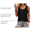 image:imageWIHOLL Tank Tops for Women Summer Tops Trendy Dressy Casual Spring Vacation Outfits Crewneck Button Down Sleeveless ShirtsBlack