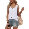 image:imageWIHOLL Tank Tops for Women Summer Tops Trendy Dressy Casual Spring Vacation Outfits Crewneck Button Down Sleeveless ShirtsClassic White